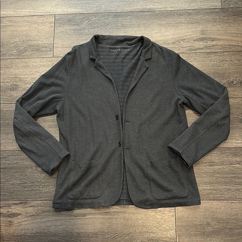 Velvet Gray Sport Coat Classic Design